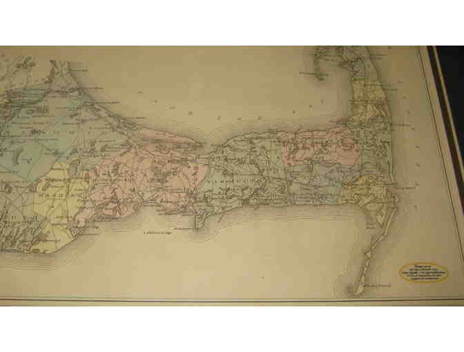 1880 Map of Barnstable County, Mass., Cape Cod (FRAMED REPRINT)