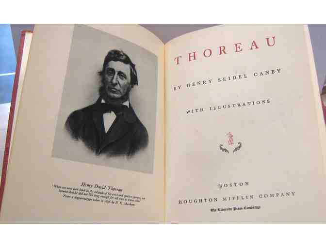 Thoreau, With Illustrations, by Henry Seidel Canby (1939) - Photo 2