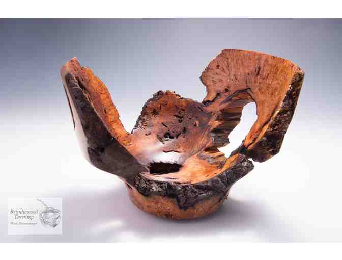 Abstract Turned Black Cherry Burl by Mark Durrenberger - Photo 1