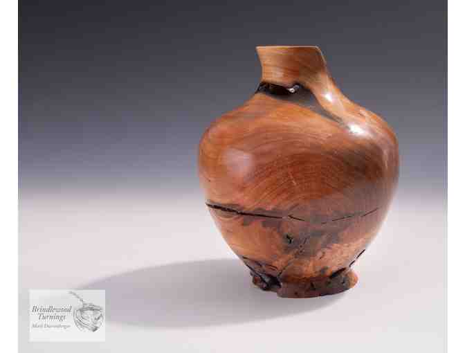 Turned Black Cherry Vessel by Mark Durrenberger - Photo 1