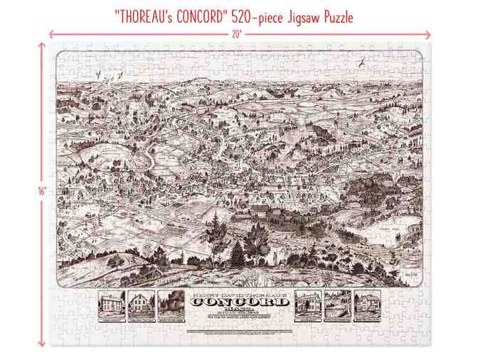 Jigsaw Puzzle of John Roman's Thoreau's Concord (520 pieces)