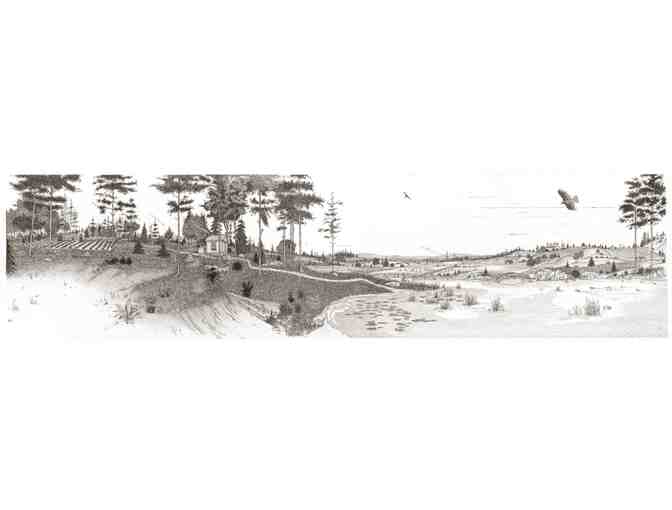 "Panoramic View of Thoreau at Walden Pond" Print by John Roman - Photo 1