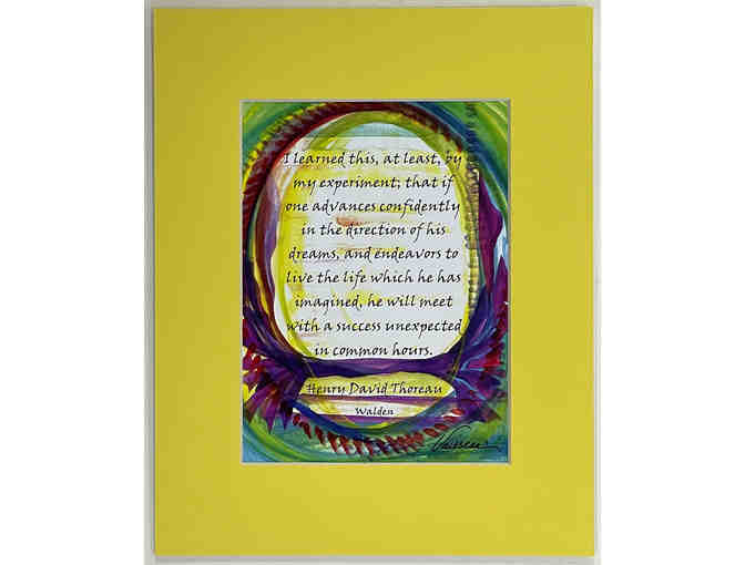 "I Learned This, At Least ..." 8 x 10 Thoreau Quote Print, by Raphaella Vaisseau - Photo 1
