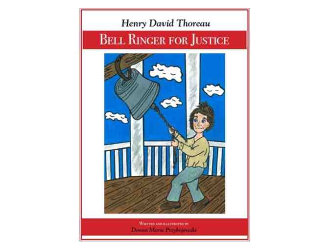Original Illustration and 'Henry David Thoreau Bell Ringer for Justice' Book
