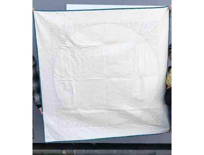 Handmade Compass Quilt by Madras artist Kae Moon