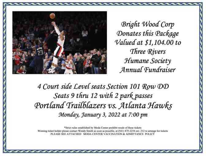 Courtside Blazer Tickets