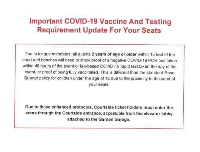 Trailblazer Tickets: Lexus Club Level