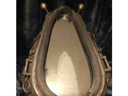 Gorgeous vintage horse collar mirror