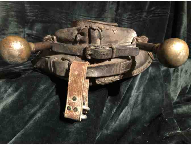 Gorgeous vintage horse collar mirror