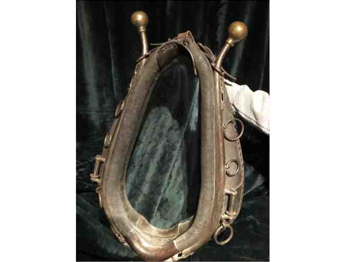 Gorgeous vintage horse collar mirror