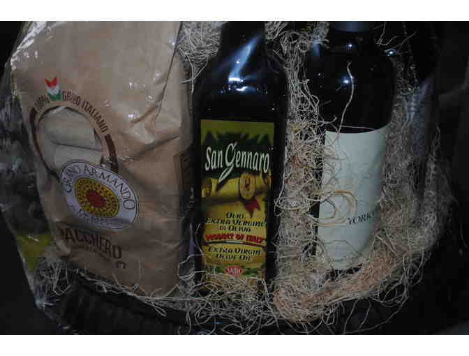Beautiful Wine Gift Basket from Mann Orchards