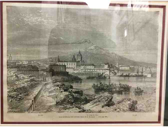 Framed Print of Catania and Mount Etna