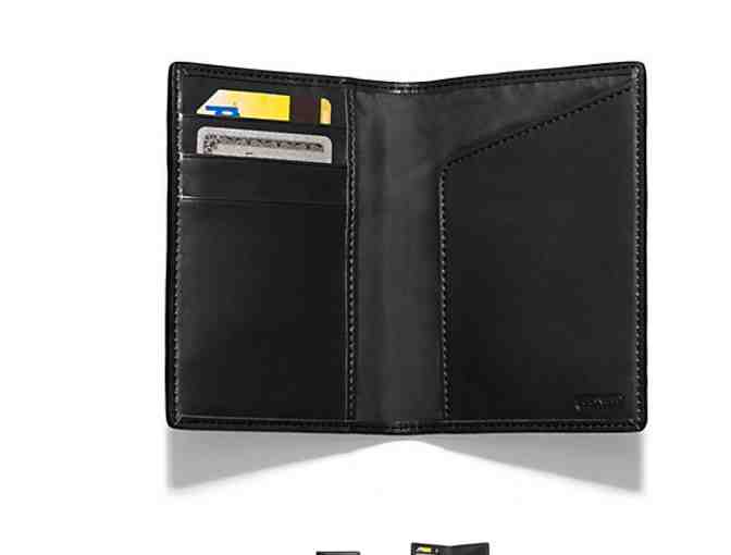 COACH BLACK LEATHER PASSPORT CASE/BILLFOLD - NWT