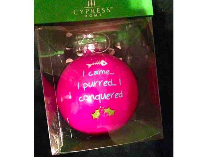 Purrfect Christmas Ornament