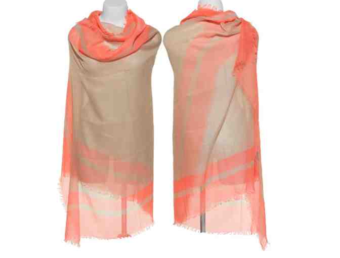 Steve Madden Two Tone Scarf Hot Coral