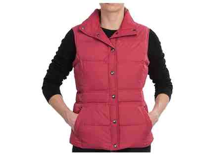 Lands End Duck Down Vest - Double Quilted - For Women - Size Large
