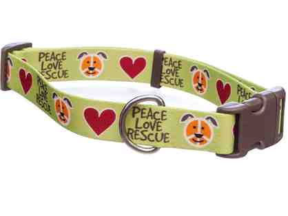 Peace, Love, Rescue Collar - medium