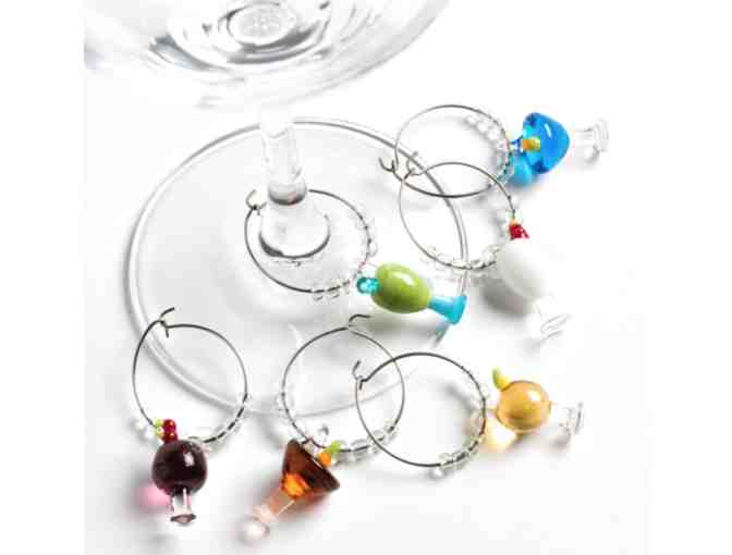 Two's Company wine charms - set of 6