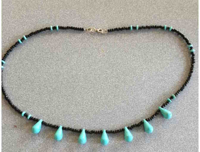 Turquoise 'Station' necklace