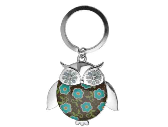 Wise Owl Keychain with Movable Wings