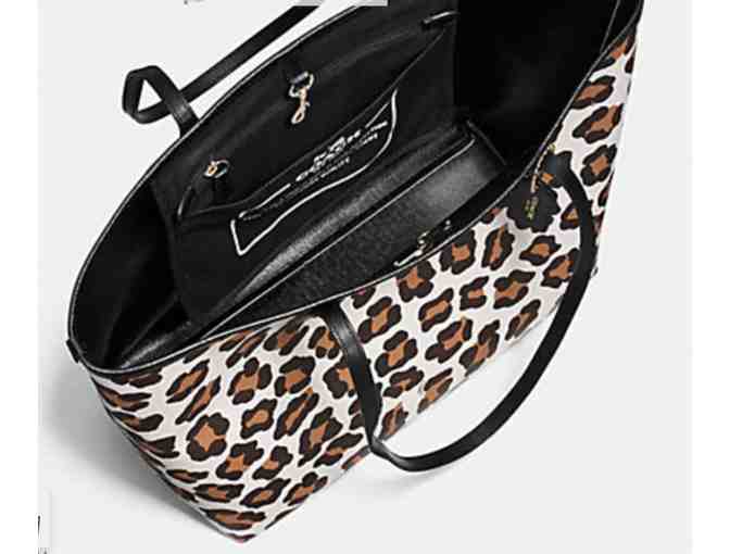 COACH CITY TOTE IN OCELOT PRINT COATED CANVAS