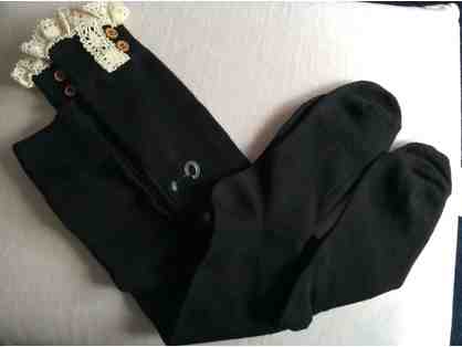 Womens Black Boot Socks - Two Pairs
