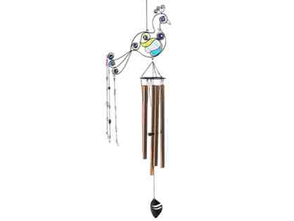 Russco Peacock Wind Chime - 32" - NWT