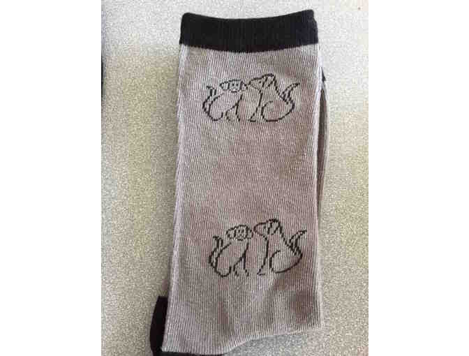 Cozy Pet Sock - Gray Dogs - Photo 1