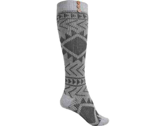 Born Aztec Pattern Knee-High Socks - Over the Calf (For Women) - Photo 1
