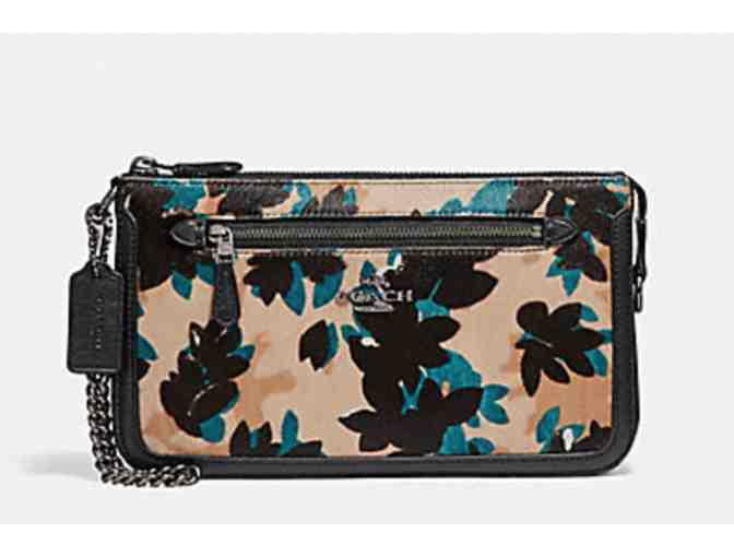 COACH NOLITA 24 IN HAIRCALF WITH SCATTERED LEAF PRINT - NWT - Photo 1