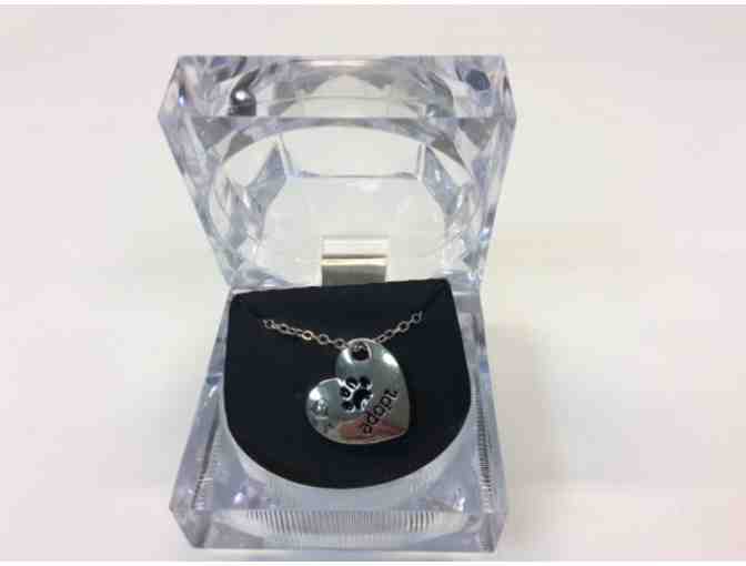 Adopt Heart Paw Print Necklace