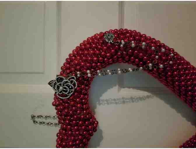 Red beaded heart