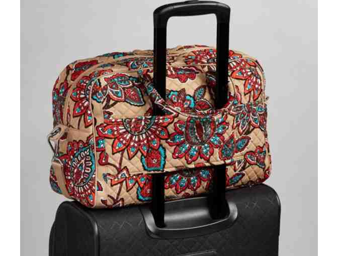 Vera Bradley Iconic Compact Weekender Travel Bag in Desert Floral
