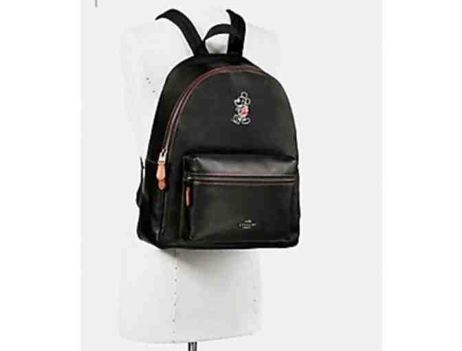 COACH CHARLIE BACKPACK IN GLOVE CALF LEATHER WITH MICKEY