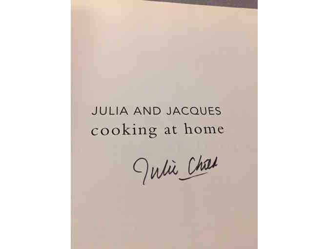 Autographed! Julia Child 'Cooking at Home with Julia & Jacques' Hardcover