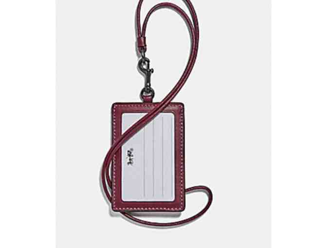 COACH ID LANYARD WITH HALFTONE FLORAL PRINT - Photo 2