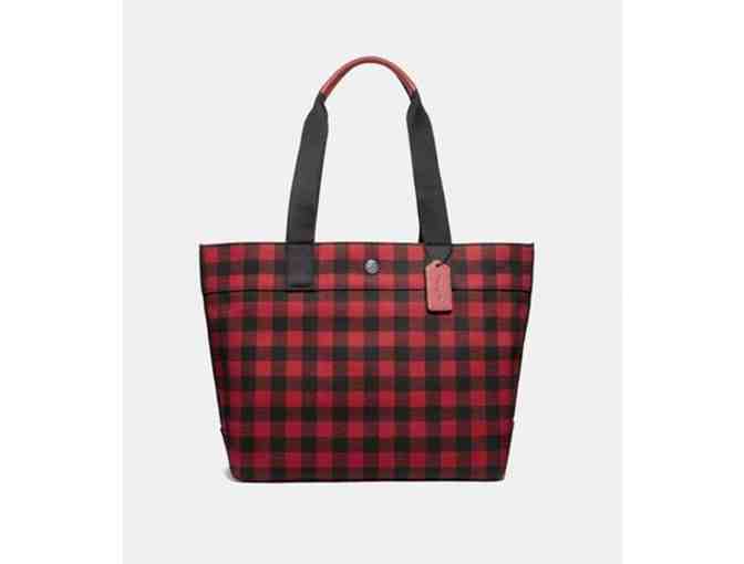 COACH Tote With Gingham Print - Photo 1