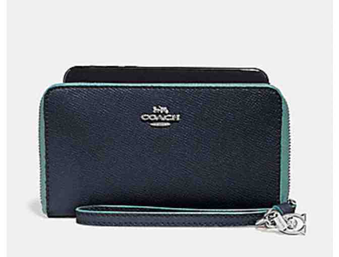 COACH PHONE WALLET WITH CHARMS - MIDNIGHT - Photo 1