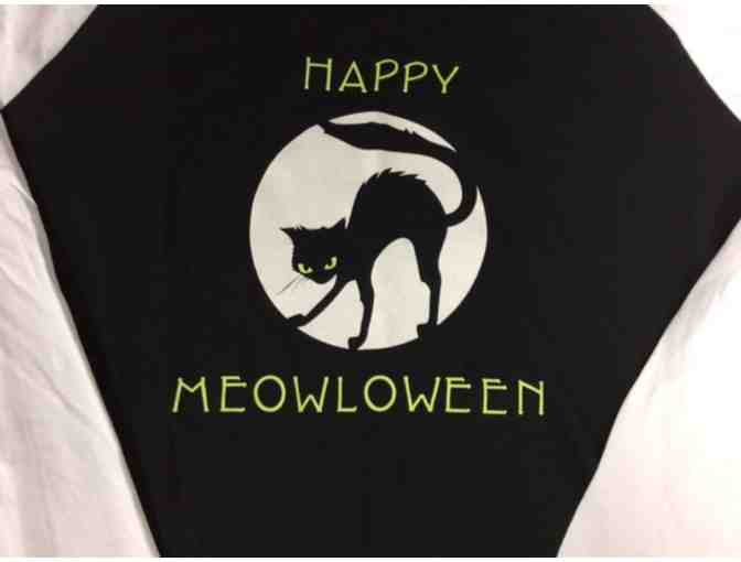 Womens Happy Meowloween T-Shirt Large