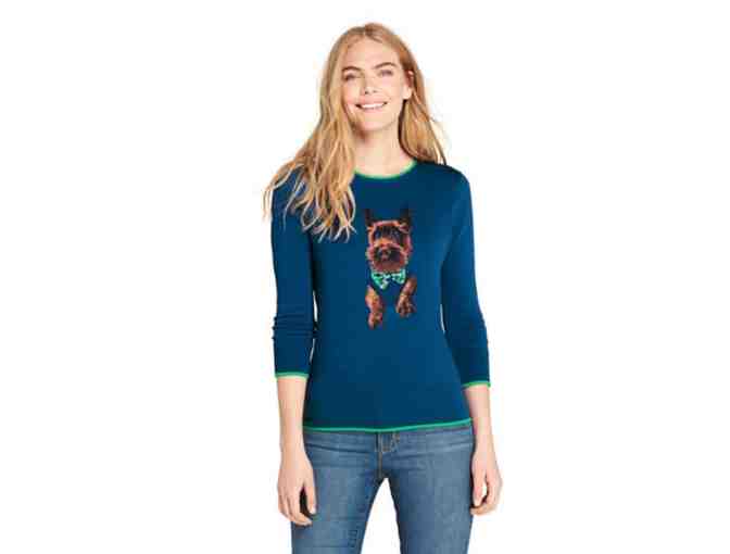 Land's End Women's 3/4 Sleeve Supima Cotton Sweater Size XL (18)