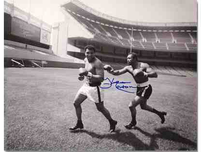 Ken Norton and Ali, Yankee Stadium - Hand Autographed by Ken Norton!!