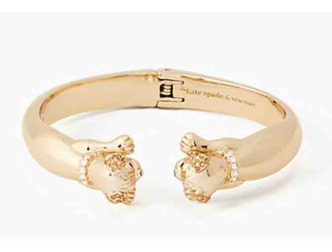 Kate Spade puppy open hinged cuff