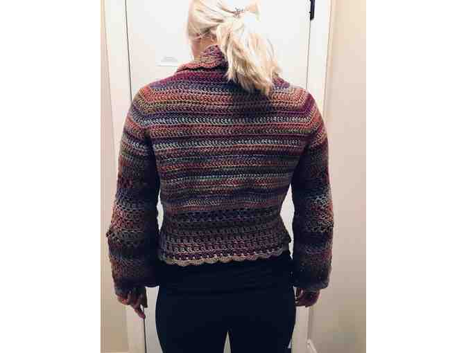 Hand Knit Bolero-Style Sweater LG/XL