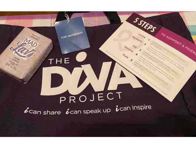 "Diva Project" Tote with Mad For Lav soap chunk - Photo 1