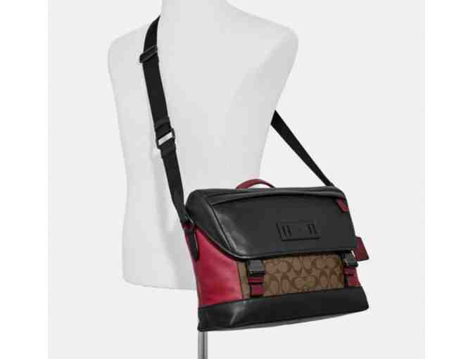 Coach Ranger Messenger In Colorblock Leather and Signature Canvas
