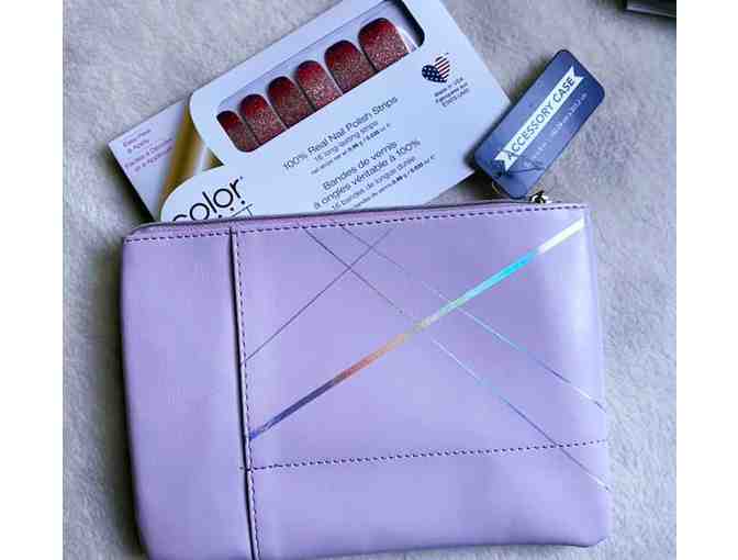 Office Case & Matching Manicure: Purple