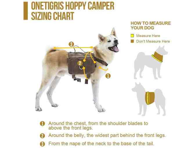 OneTigris Dog Hiking Saddle Bag