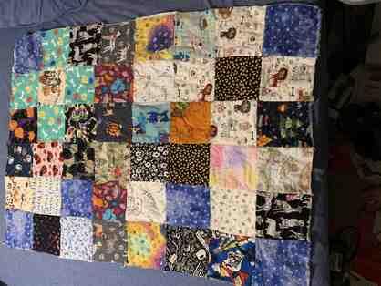 Larger Cat/Small Dog Blanket - Star Corners