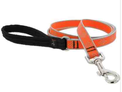 Lupine Pet Reflective Dog Leash - Orange Diamonds