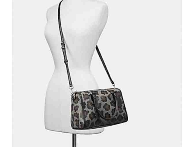 COACH MINI BENNETT SATCHEL WITH OCELOT PRINT
